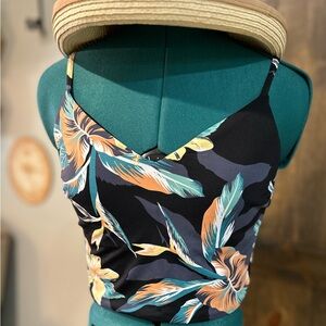 Roxy Floral Cropped Swim Top